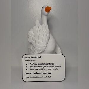 GertRUDE the Support Desk Goose
